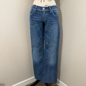 Diesel Y2K Vintage Low Rise Embroidered Flare Jeans Women’s Size 27